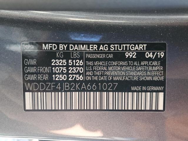 VIN WDDZF4JB2KA661027 2019 Mercedes-Benz E-Class, 300 no.12