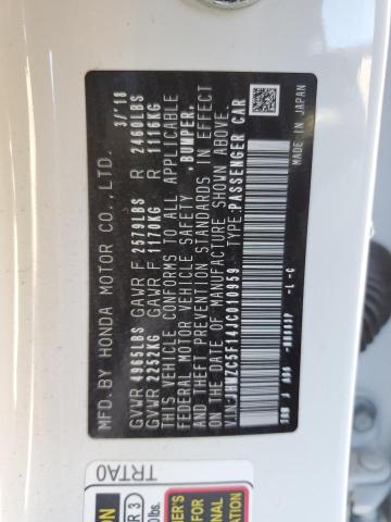 2018 HONDA CLARITY - JHMZC5F14JC010959