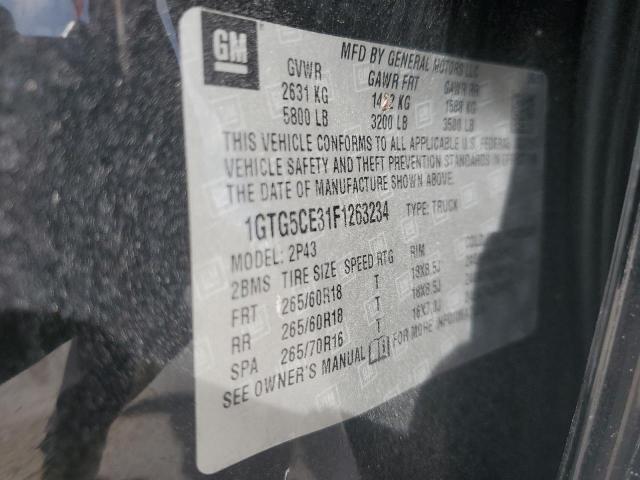 2015 GMC CANYON SLT 1GTG5CE31F1263234