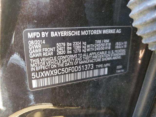 2015 BMW X3 XDRIVE2 - 5UXWX9C50F0D51373
