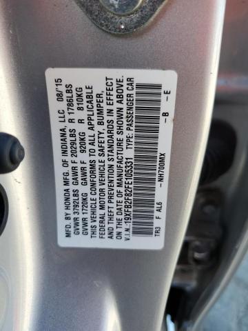 2015 HONDA CIVIC EX - 19XFB2F82FE105331