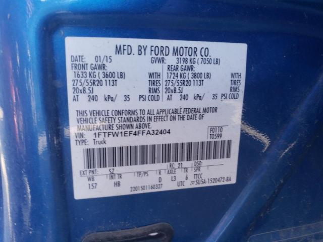 VIN 1FTFW1EF4FFA32404 2015 Ford F-150, Supercrew no.12