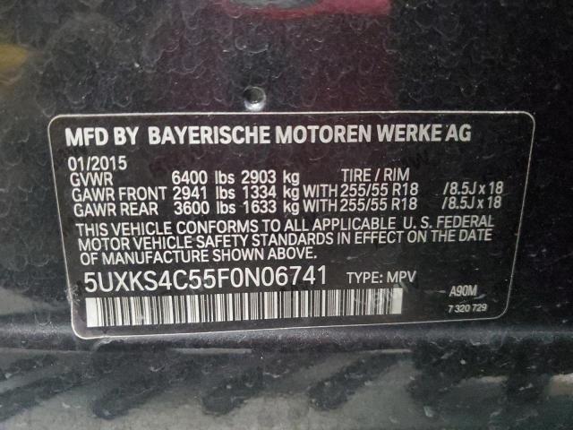 VIN 5UXKS4C55F0N06741 2015 BMW X5, Xdrive35D no.13