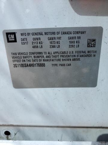 2017 CHEVROLET IMPALA LT - 2G1105SA4H9176888