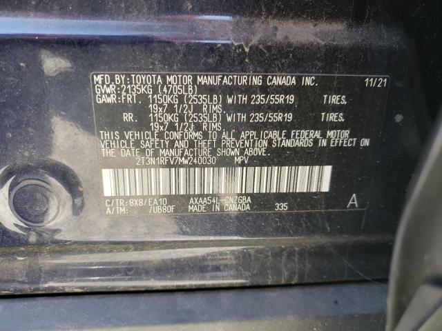 2021 TOYOTA RAV4 LIMIT - 2T3N1RFV7MW240030