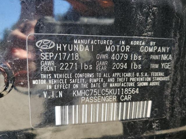 VIN KMHC75LC5KU118564 2019 HYUNDAI IONIQ no.12