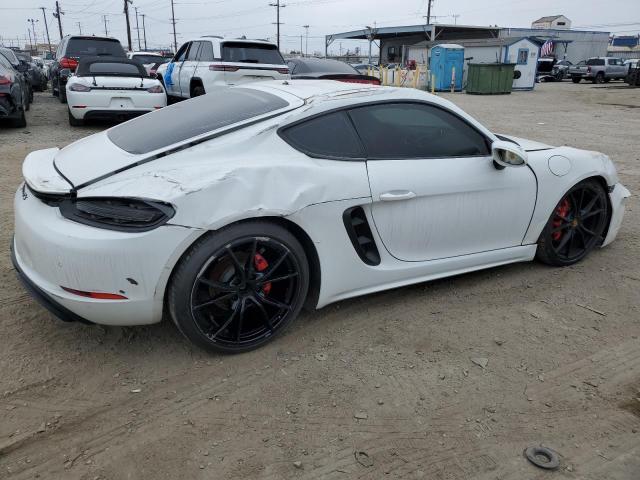 PORSCHE CAYMAN S 2019 white  gas WP0AB2A86KS278407 photo #4