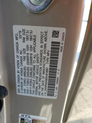 2019 HONDA CR-V TOURI - 2HKRW2H95KH618991