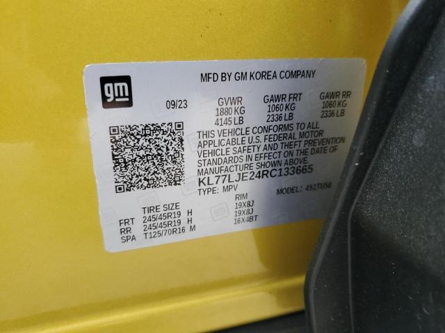 2024 CHEVROLET TRAX 2RS KL77LJE24RC133665