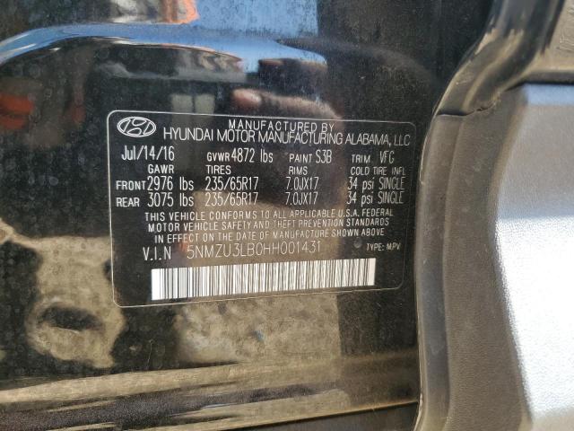 2017 HYUNDAI SANTA FE S - 5NMZU3LB0HH001431