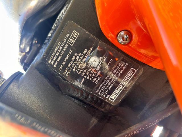 2003 TRIUMPH MOTORCYCLE SPEED 4 - SMT805GF73J167997