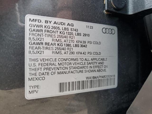 VIN WA1B4AFY4R2052419 2024 AUDI SQ5 no.14