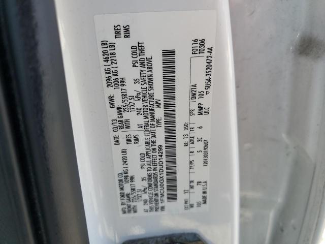 VIN 1FMCU0GX1DUD14299 2013 Ford Escape, SE no.13