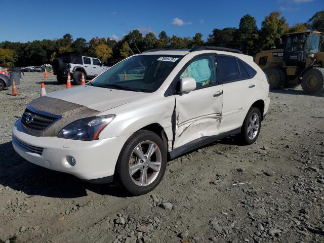 LEXUS RX 400H 2008 white 4dr spor hybrid engine JTJGW31U382851447 photo #1