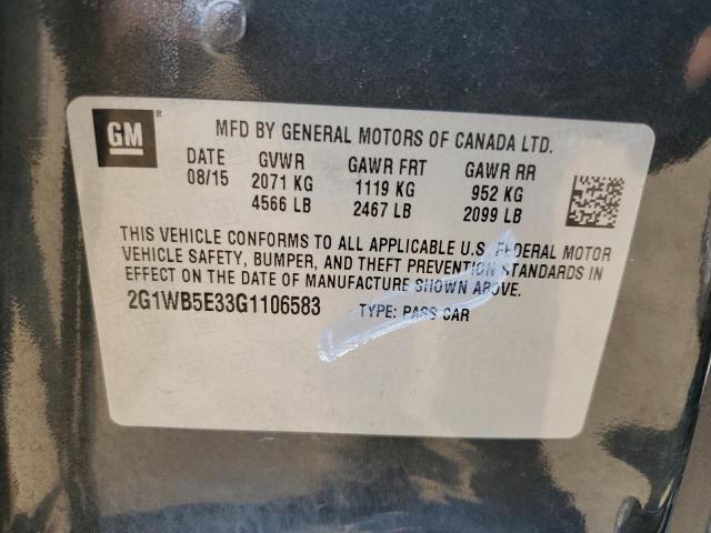 2016 CHEVROLET IMPALA LIM - 2G1WB5E33G1106583