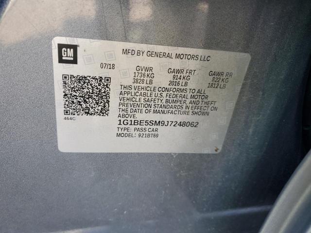 2018 CHEVROLET CRUZE LT - 1G1BE5SM9J7248062