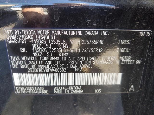 2015 TOYOTA RAV4 LIMIT - 2T3DFREV8FW408582