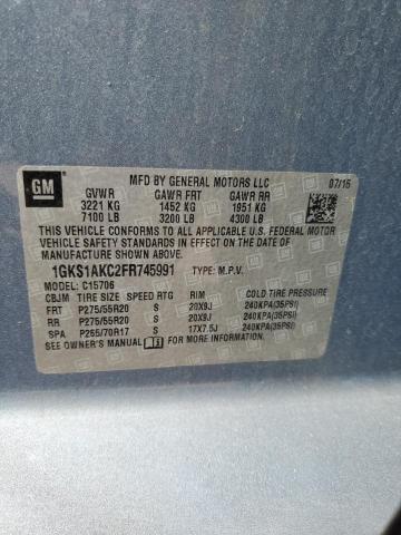 2015 GMC YUKON SLE 1GKS1AKC2FR745991
