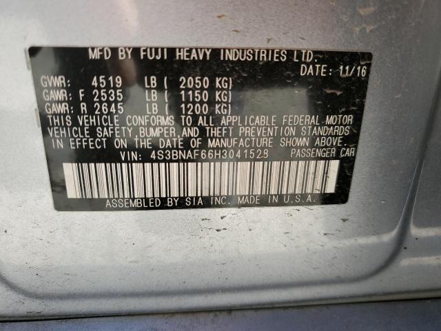 2017 SUBARU LEGACY 2.5 - 4S3BNAF66H3041528