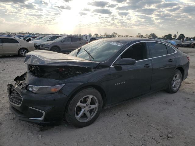 CHEVROLET MALIBU LS 2018 black  gas 1G1ZB5ST6JF166021 photo #1