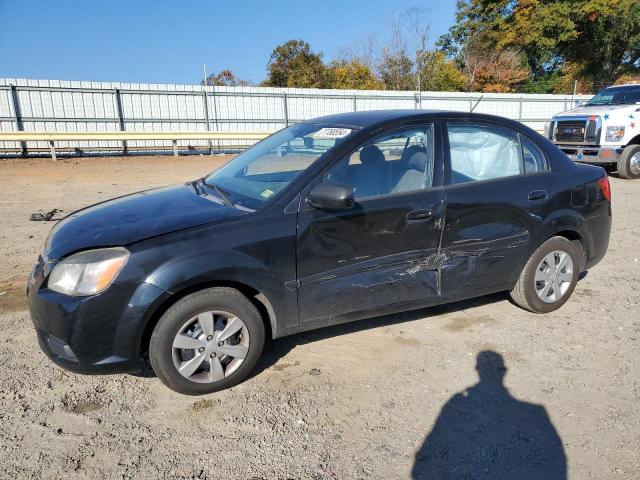 KIA RIO BASE 2011 black  gas KNADH4A39B6952874 photo #1