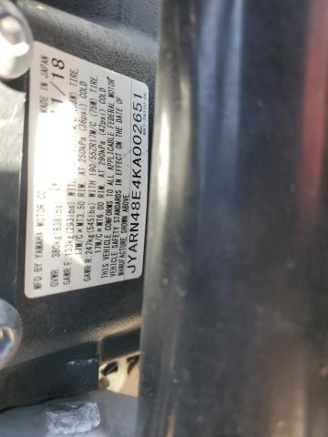 2019 YAMAHA MTN1000 JYARN48E4KA002651