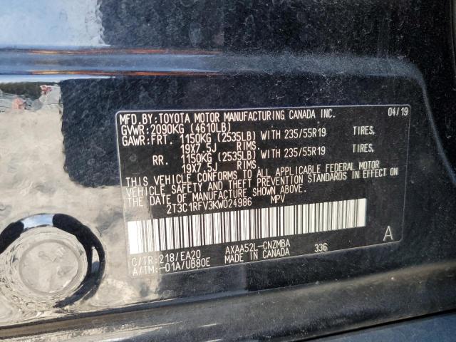 2019 TOYOTA RAV4 XLE P - 2T3C1RFV3KW024986