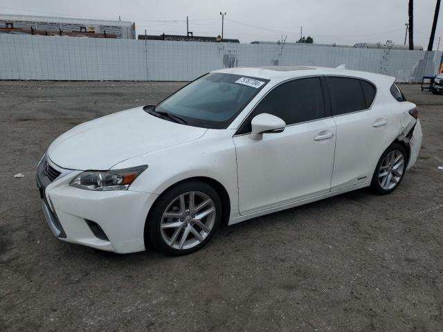 LEXUS CT 200 2017 white  hybrid engine JTHKD5BH8H2287308 photo #1