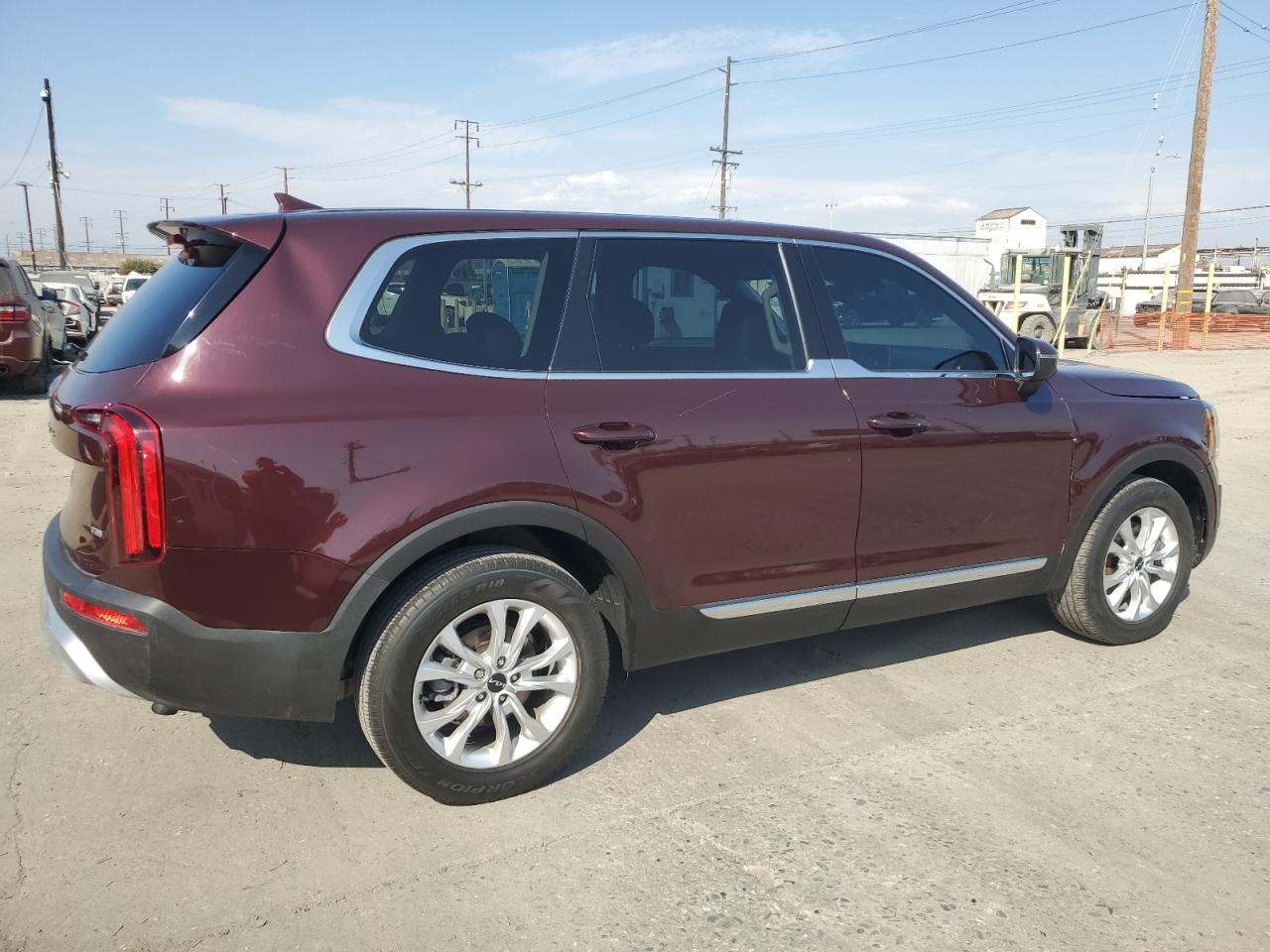 KIA TELLURIDE 2022 burgundy  Gasoline 5XYP24HC3NG205490 photo #4