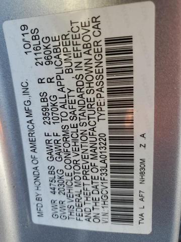2020 HONDA ACCORD SPO - 1HGCV1F33LA013220
