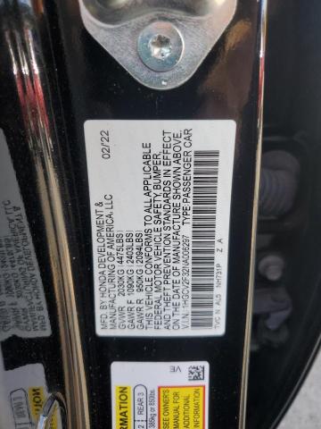 VIN 1HGCV2F32NA006297 2022 HONDA ACCORD no.12