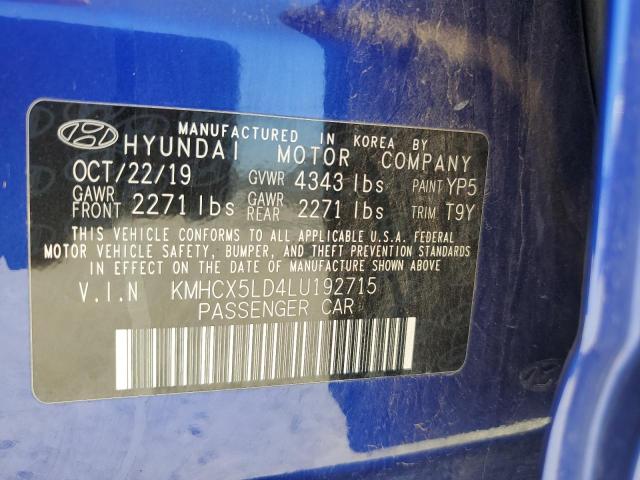 VIN KMHCX5LD4LU192715 2020 Hyundai Ioniq, Limited no.13