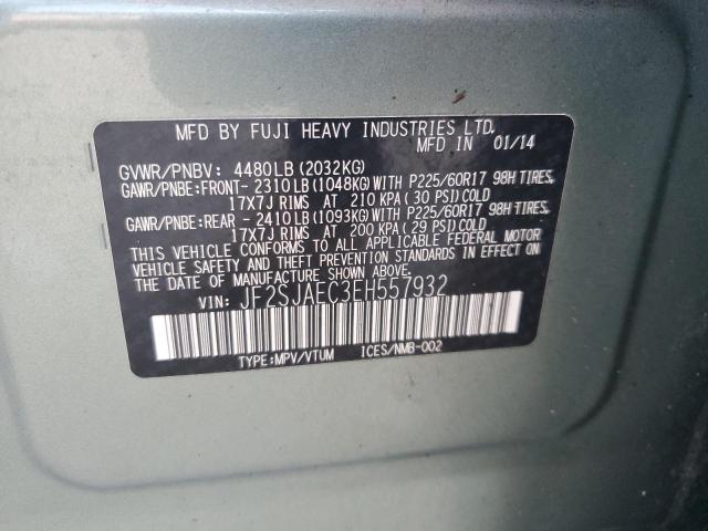 VIN JF2SJAEC3EH557932 2014 Subaru Forester, 2.5I Pr... no.13