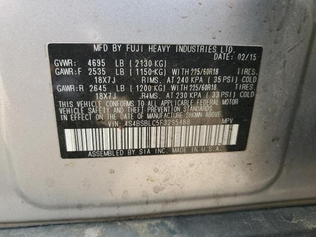 2015 SUBARU OUTBACK 2. - 4S4BSBLC5F3295488