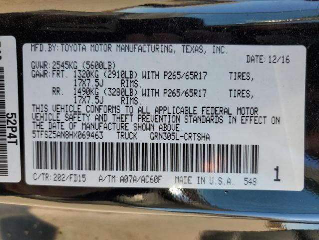 VIN 5TFSZ5AN8HX069463 2017 Toyota Tacoma, Access Cab no.12