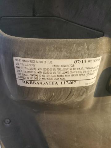2014 YAMAHA YW50 F RKRSA43A1EA117467