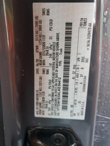 2020 FORD F150 SUPER - 1FTEW1E5XLKE36412