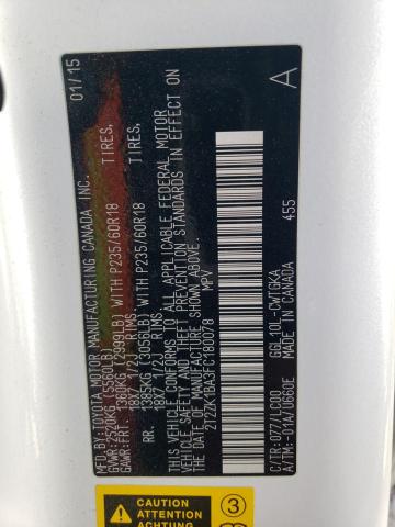 2015 LEXUS RX 350 - 2T2ZK1BA3FC180078