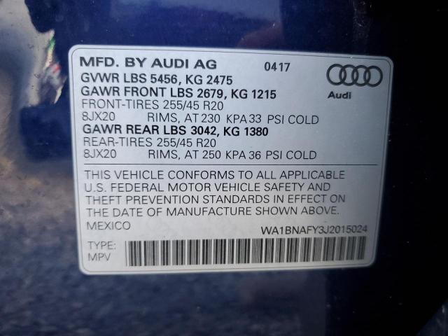 2018 AUDI Q5 PREMIUM - WA1BNAFY3J2015024