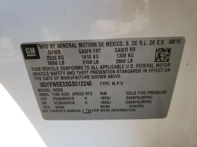 2016 CADILLAC SRX LUXURY - 3GYFNEE33GS512246