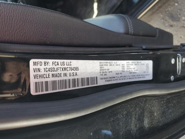 2021 DODGE DURANGO PU 1C4SDJFTXMC764365