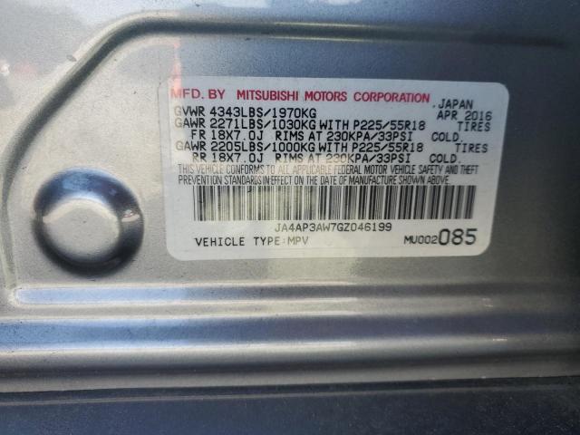 2016 MITSUBISHI OUTLANDER - JA4AP3AW7GZ046199
