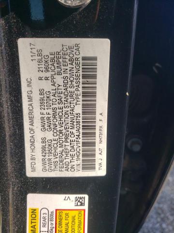 2018 HONDA ACCORD EXL - 1HGCV1F54JA038755