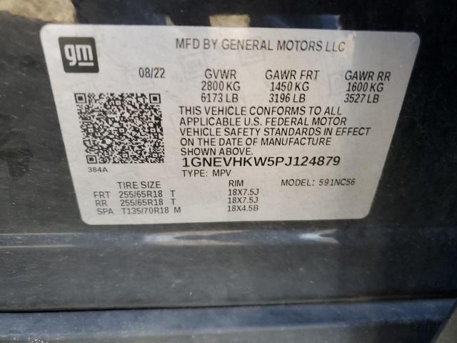 VIN 1GNEVHKW5PJ124879 2023 Chevrolet Traverse, LT no.13