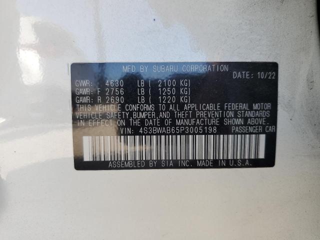 2023 SUBARU LEGACY 4S3BWAB65P3005198