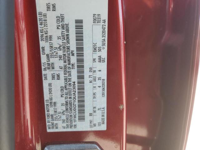 2016 FORD ESCAPE SE - 1FMCU0G71GUA23094
