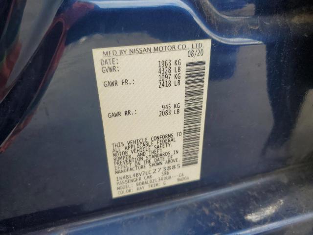 2020 NISSAN ALTIMA S - 1N4BL4BV2LC273885