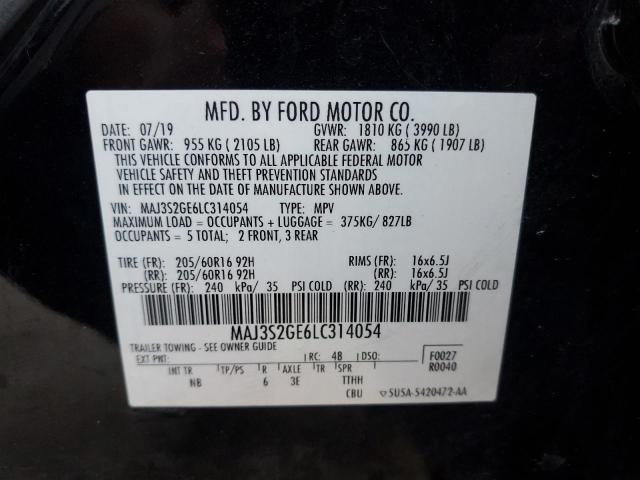 2020 FORD ECOSPORT S - MAJ3S2GE6LC314054