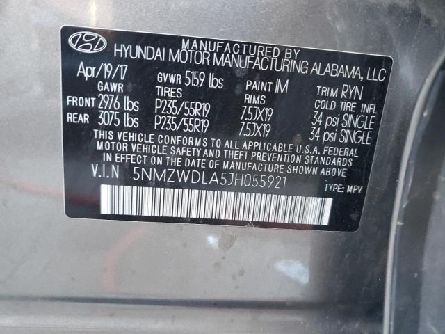 2018 HYUNDAI SANTA FE S - 5NMZWDLA5JH055921
