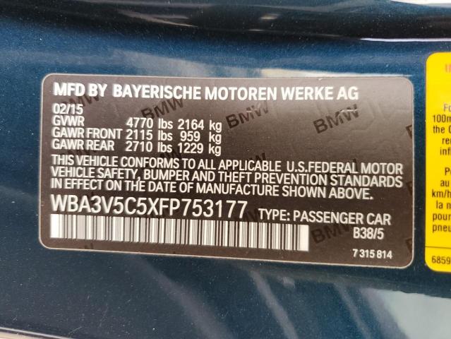 VIN WBA3V5C5XFP753177 2015 BMW 4 Series, 428 I no.13